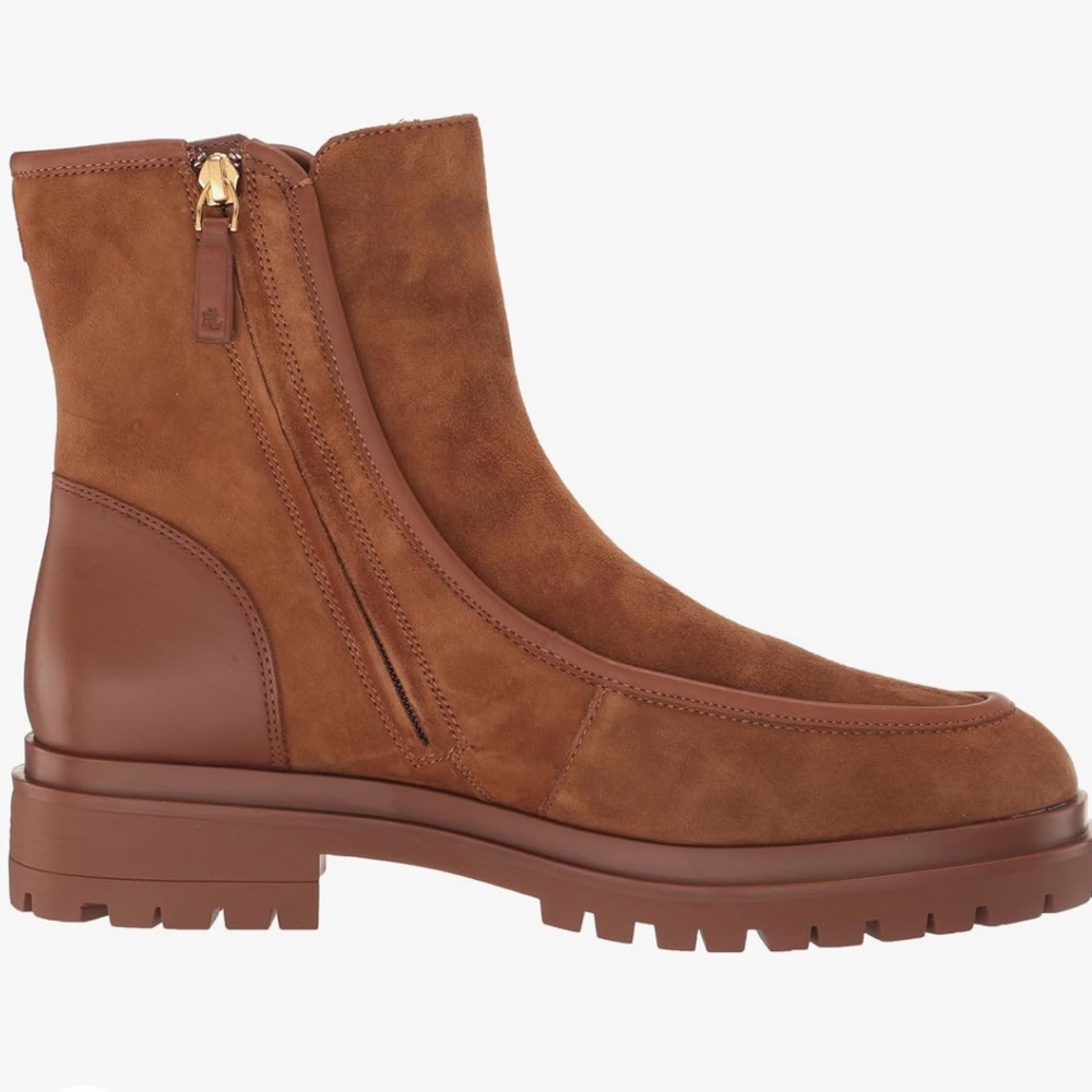 Lauren Ralph Lauren Colbie Suede Booties - Picture 6 of 10